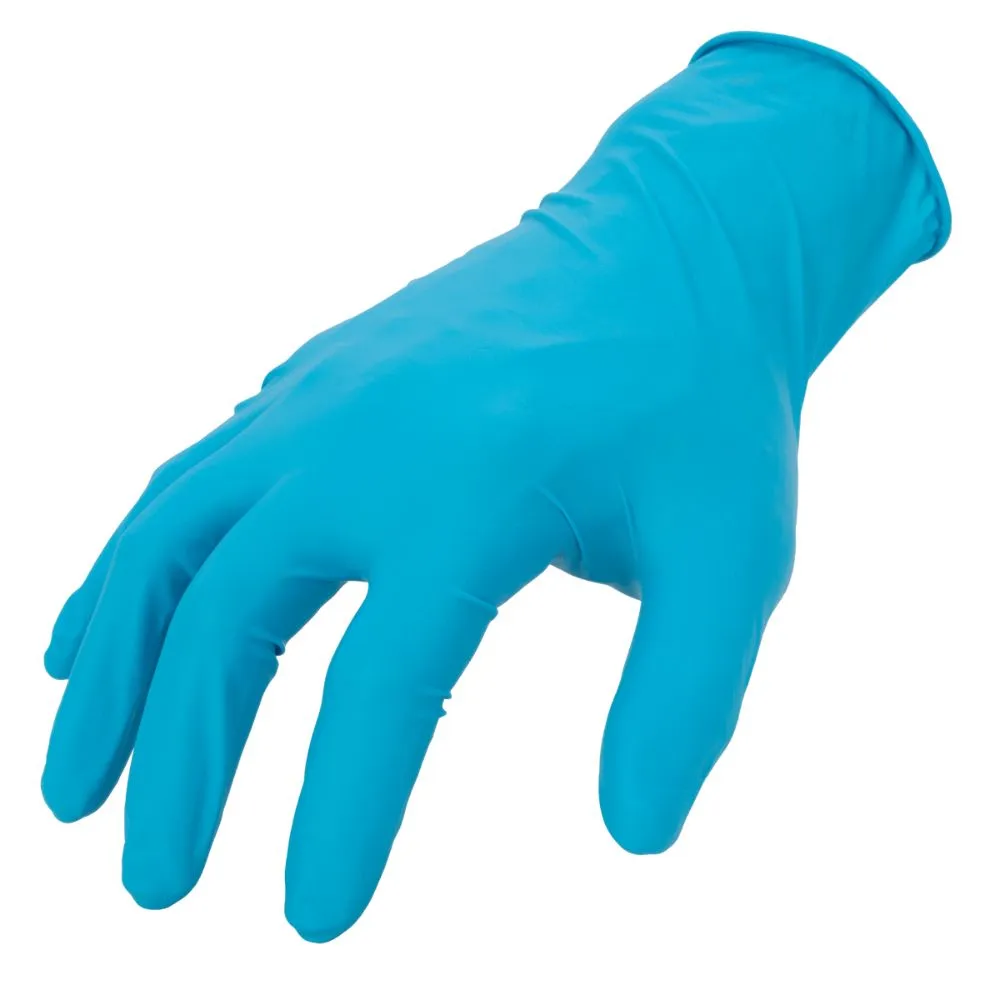 212 Performance NTG8-03-009 Disposable 8mil Blue Nitrile Gloves (Latex Free), Medium (100 Count) Blue