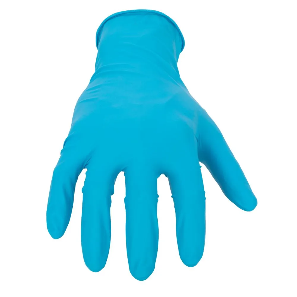 212 Performance NTG8-03-009 Disposable 8mil Blue Nitrile Gloves (Latex Free), Medium (100 Count) Blue