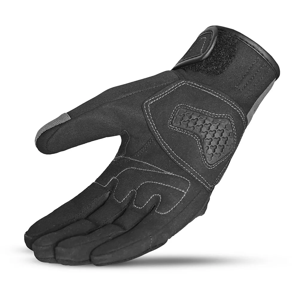 BELA Star Motorcycle Gloves Dark Grey Black