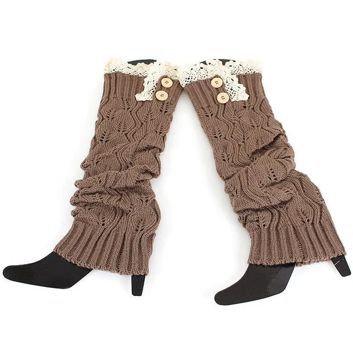 BT264X105A Fashion Crochet Long Boot Cuffs/Leg Warmers