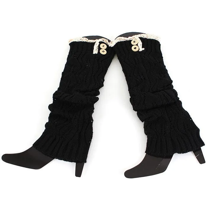 BT264X105G Fashion Crochet Long Boot Cuffs/Leg Warmers