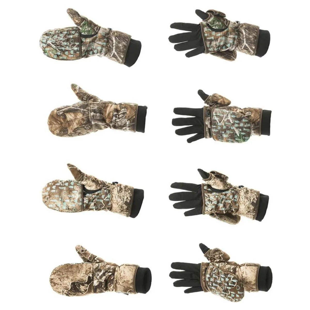 DSG Women's Flip Top Mitten 3.0 with Glove Liner - Realtree Edge