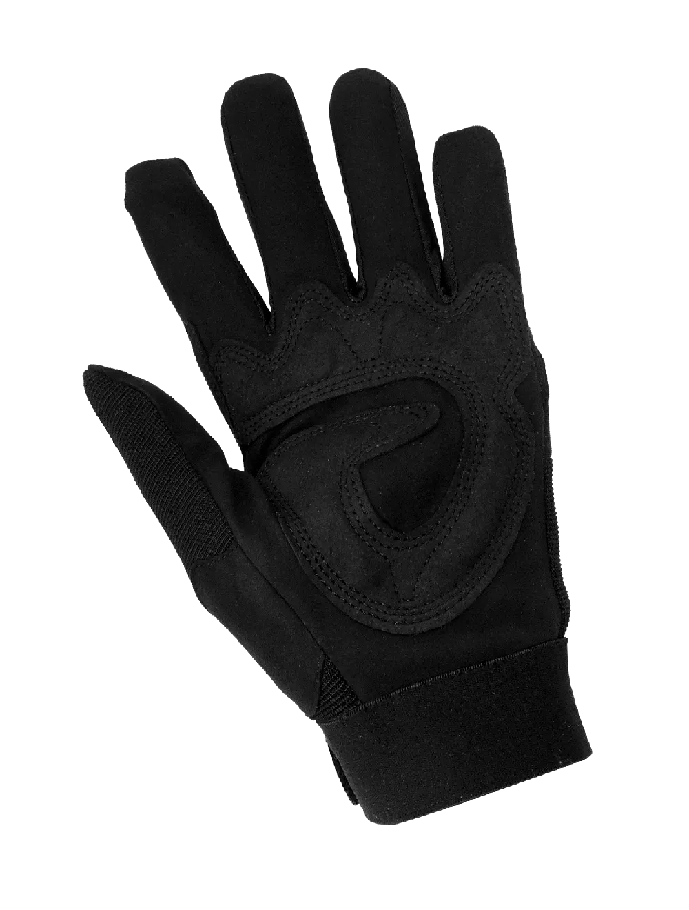 Global Glove Hot Rod Gloves Synthetic Leather Palm Performance Mechanics Style Gloves - Black