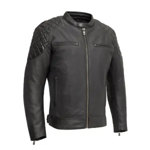 Grand Prix - Men's Leather Motorcycle Jacket