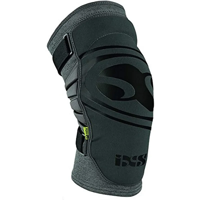 IXS Carve Evo  Breathable Moisture-Wicking Padded Protective Knee Guard Grey Medium (Without Original Box)