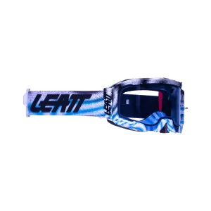 Leatt 5.5 Velocity Zebra Blue Lens Tear Off Goggle