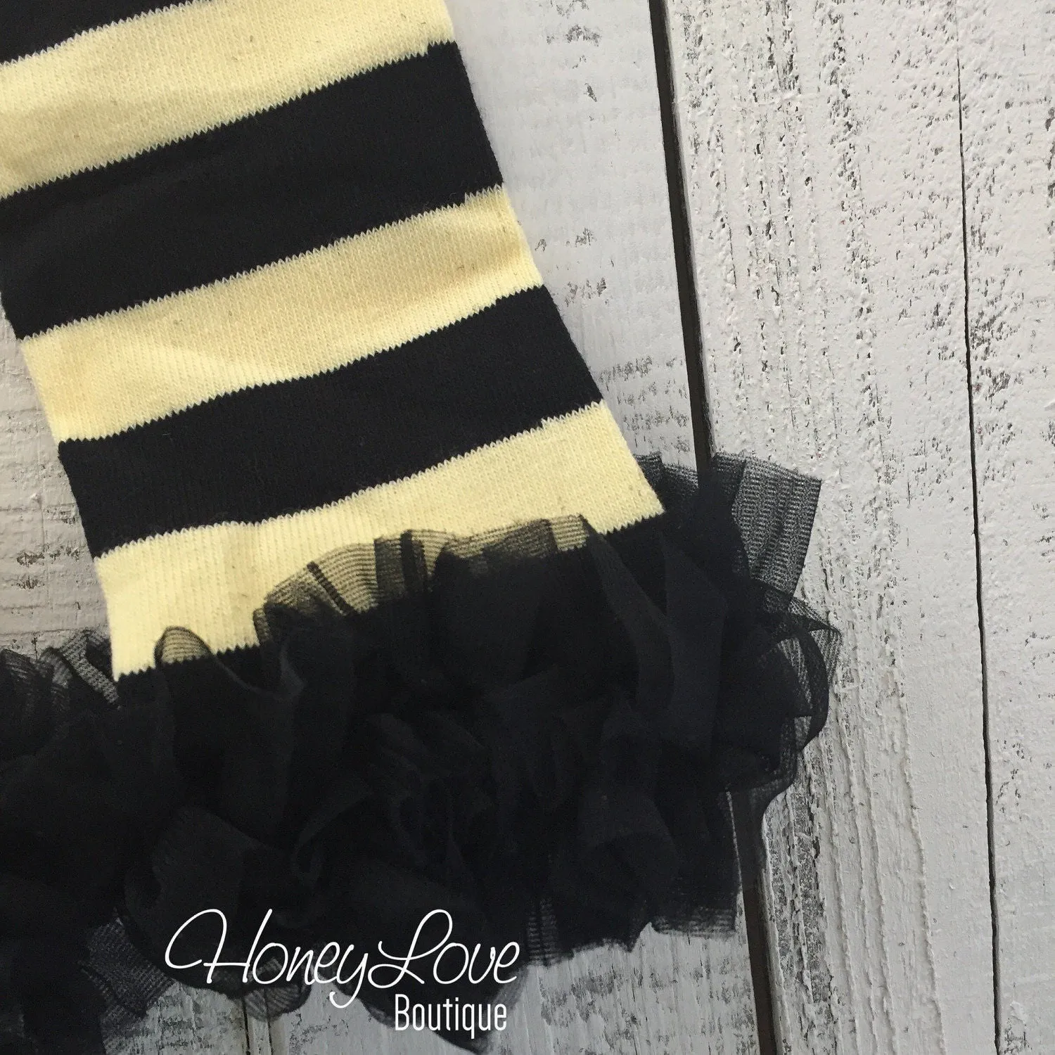 Leg Warmers - Yellow/Black Stripe Bumblebee