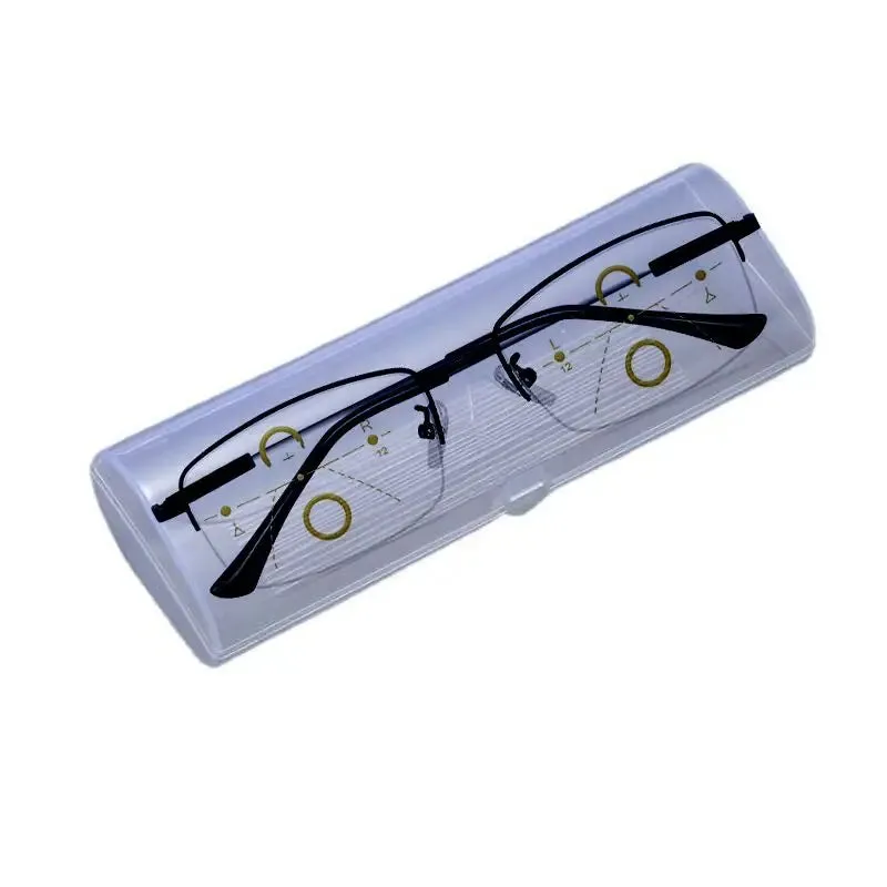 Metal Progressive Anti Blue Ray UV Protect Multifocal Reading Glasses