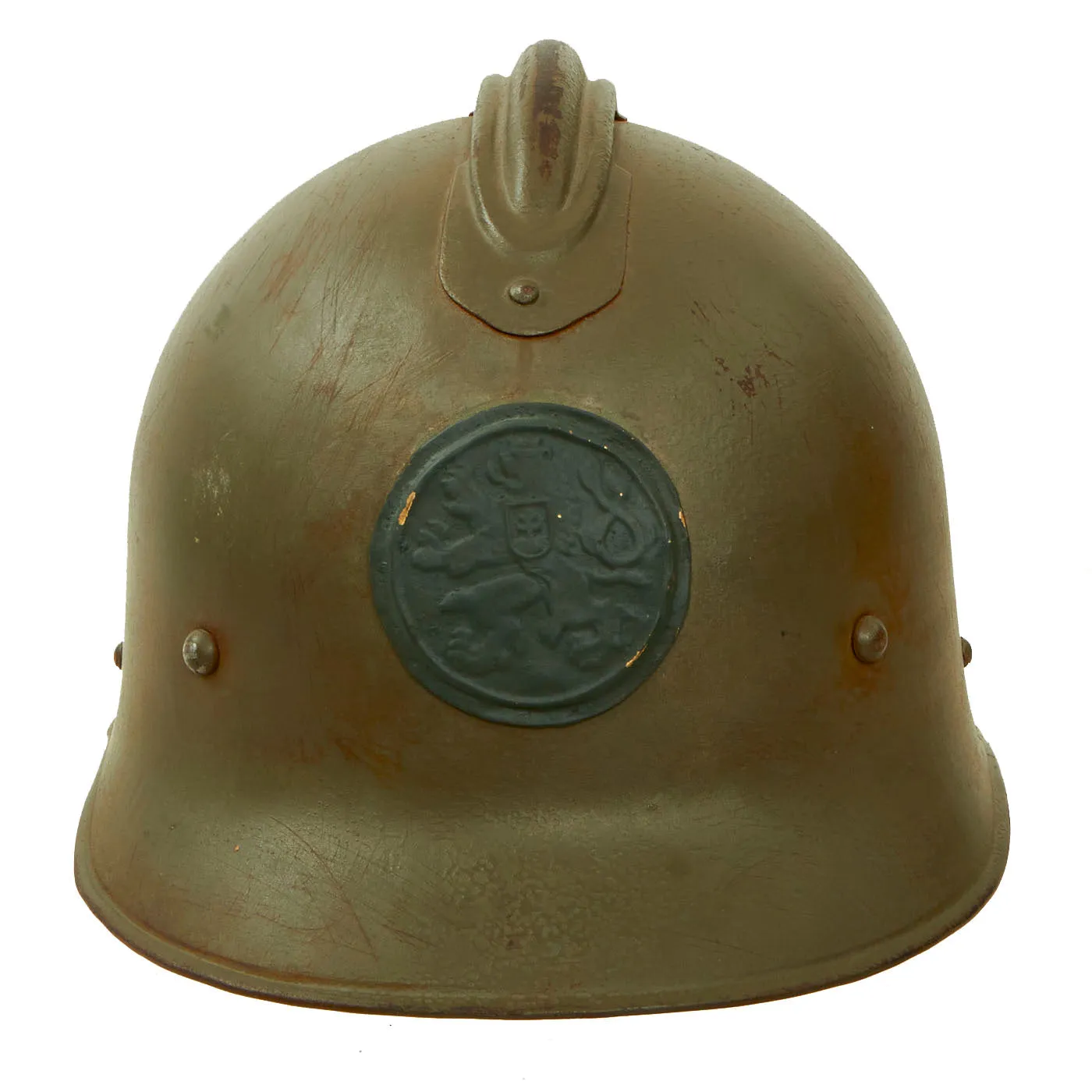 Original Rare Czechoslovakian Pre WWII Vz 25 Combat Helmet with Liner