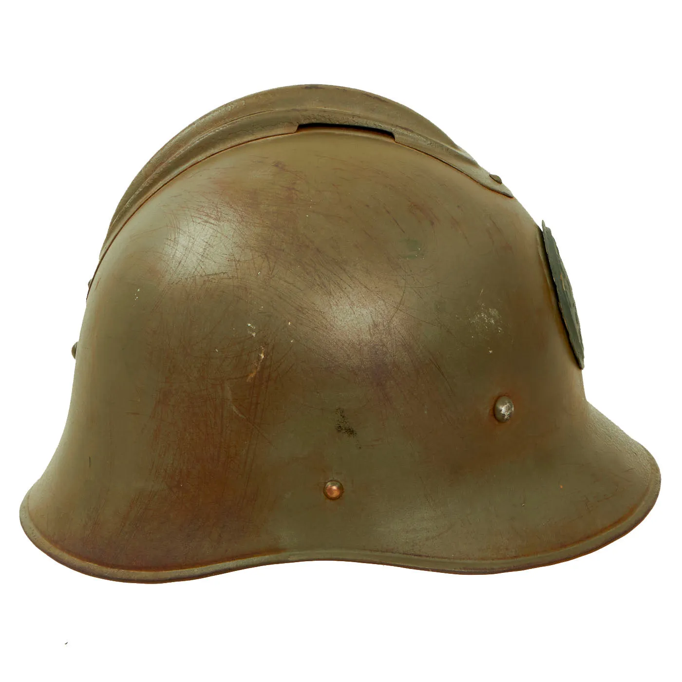 Original Rare Czechoslovakian Pre WWII Vz 25 Combat Helmet with Liner