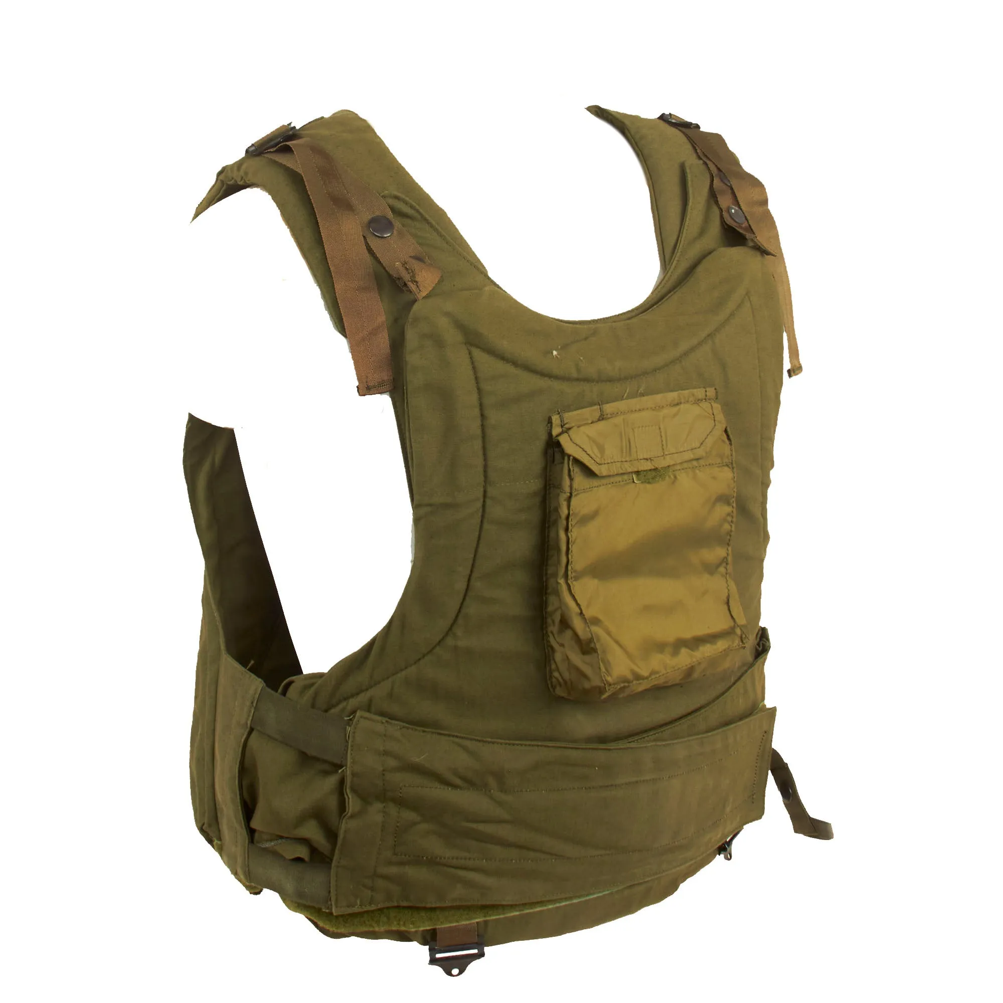 Original U.S. Unissued Vietnam War Helicopter Air Crew Ballistic Armored Vest - Without Armor Plates