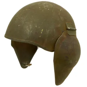 Original U.S. WWII Army Air Force Bomber Crew M5 Steel FLAK Helmet USAAF