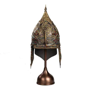 Ottoman Sword-Wielding Ceremonial Helmet