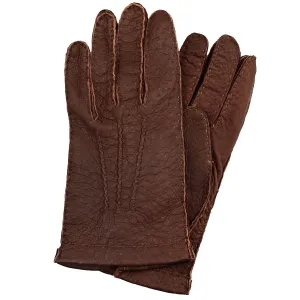 Peccary Gloves Unlined - Brown