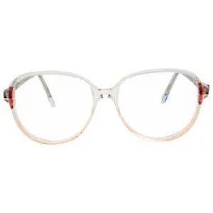 POSEY Burgundy Clear Glasses