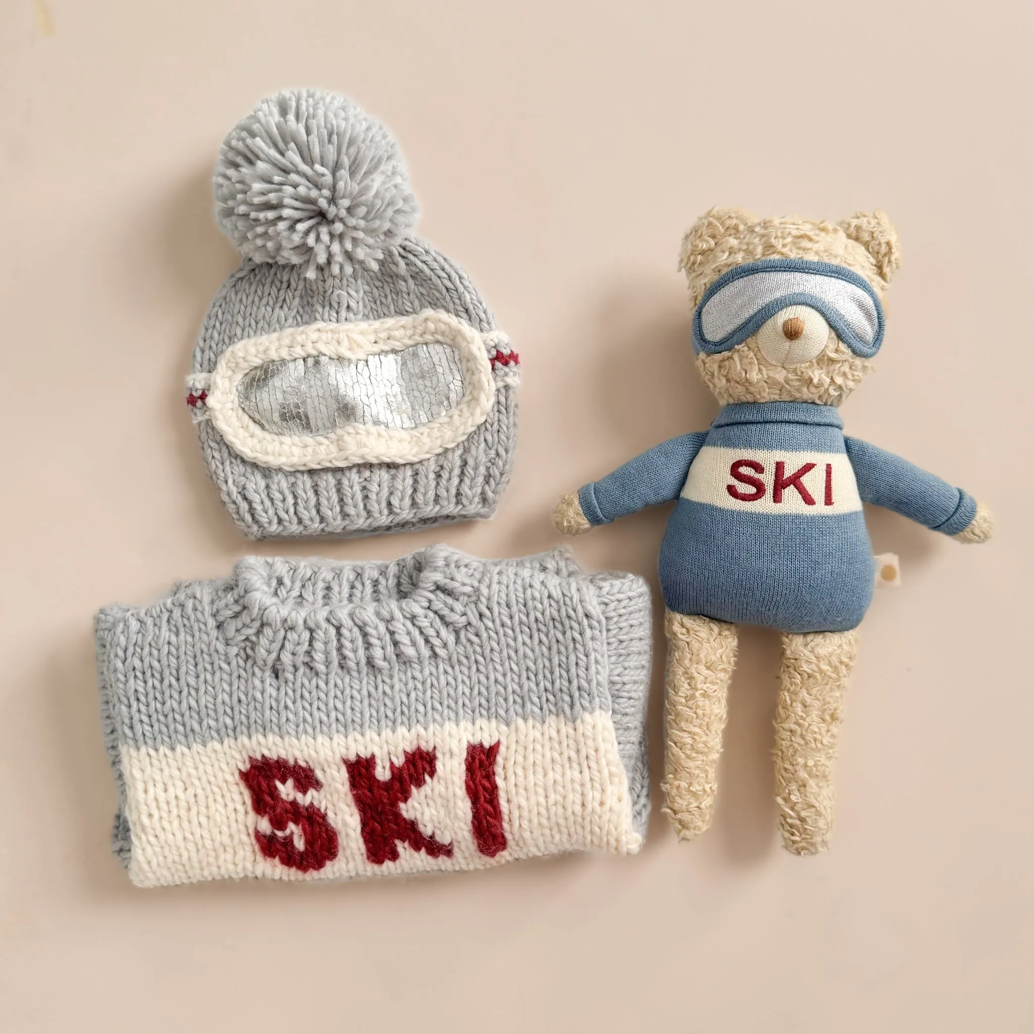 PREORDER Ski Goggles Beanie, Bowie Grey