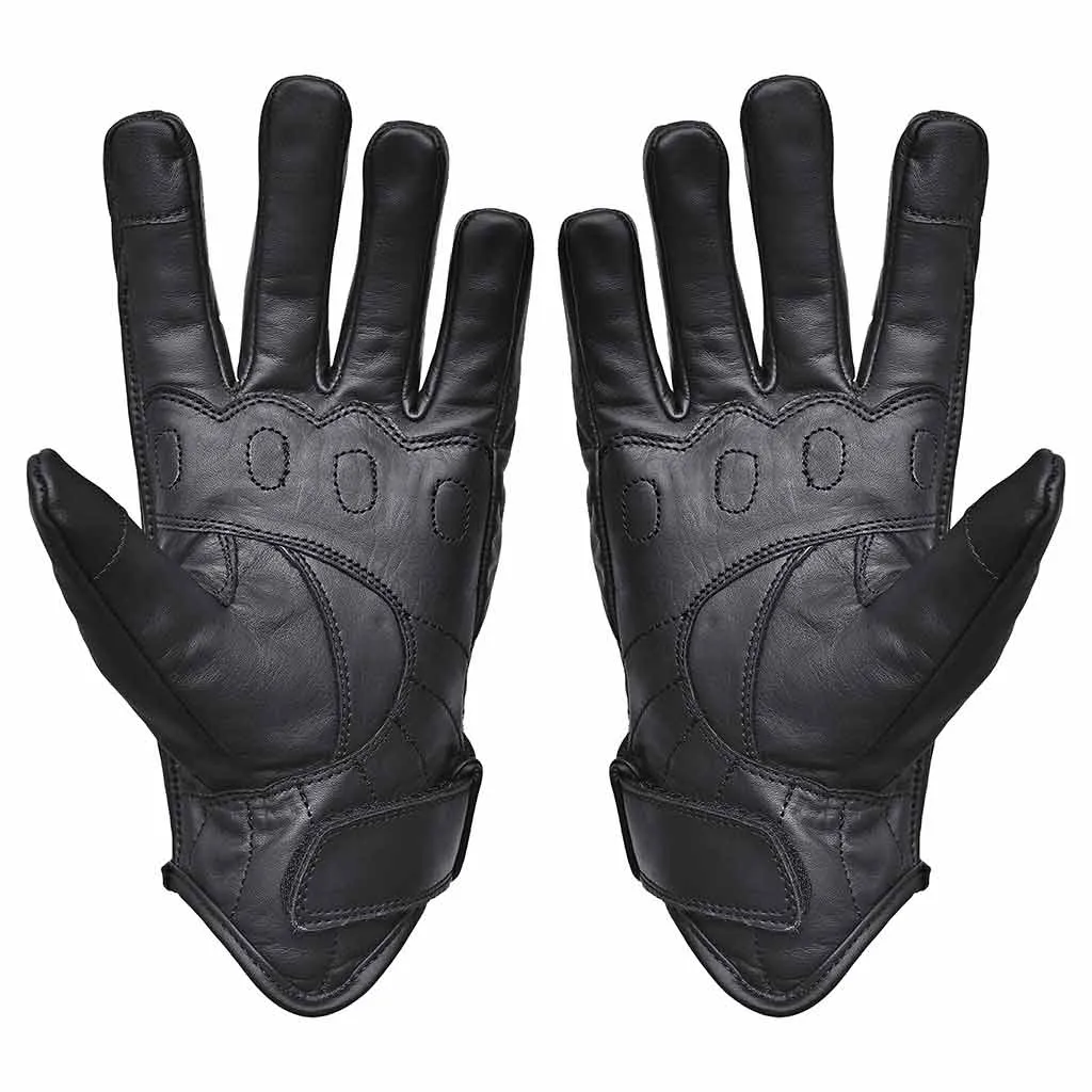 RIDERACT® Motorbike Gloves SB1-Pro UNISEX Leather Moto Gloves