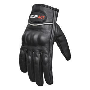 RIDERACT® Motorbike Gloves SB1-Pro UNISEX Leather Moto Gloves