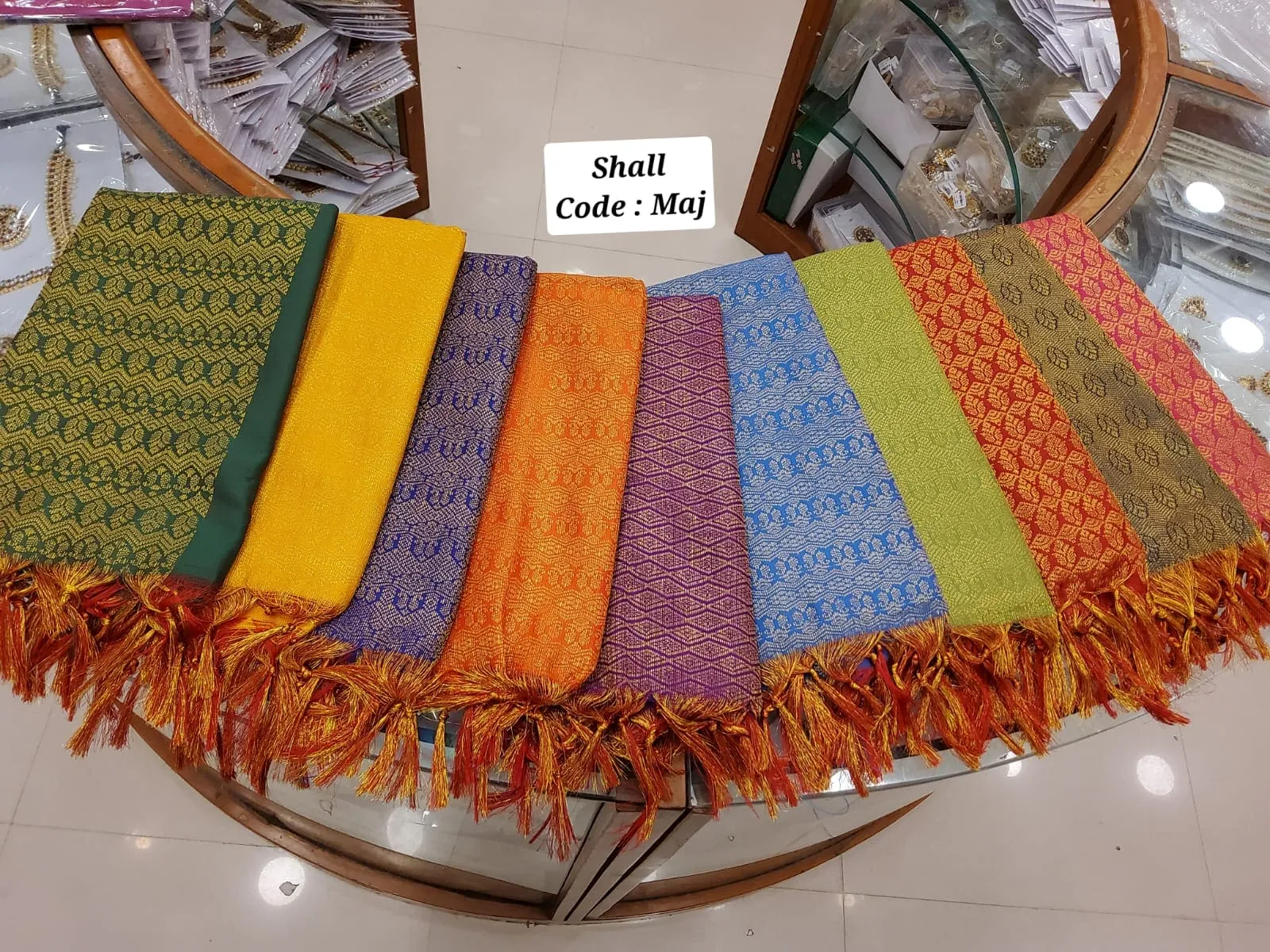 Shawl | Ponnadai for Events | Arangetram and Functions