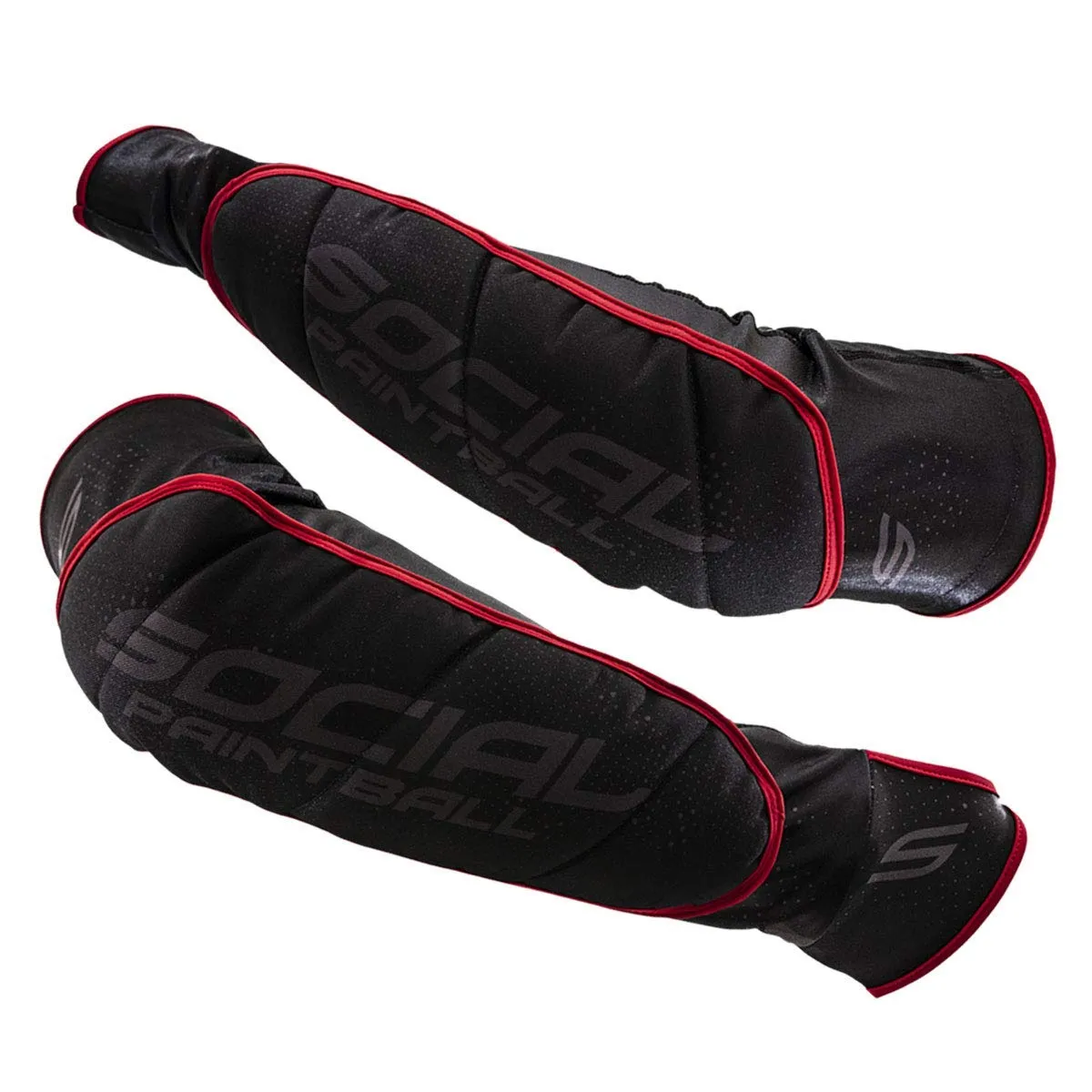 Social Paintball SMPL Protective Gear Elbow Pads - Black/Red