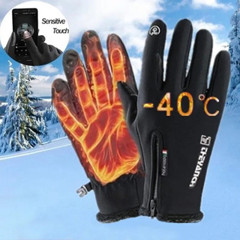 Waterproof Warm Touch Screen Ski Gloves